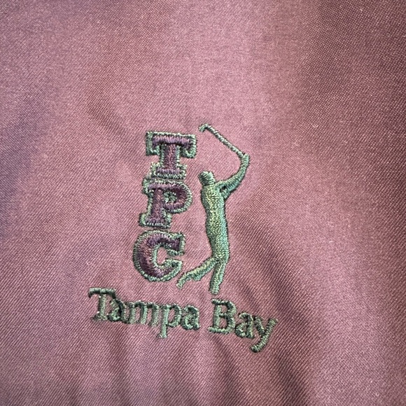 PGA Tour TPC Tampa Bay 1/4 Zip Windbreaker Golf Vest XL Navy Green - Picture 4 of 8